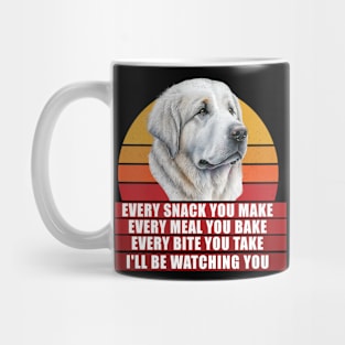 Great Pyrenees dog I'll Be Watching You Dog Owners Vintage Mug